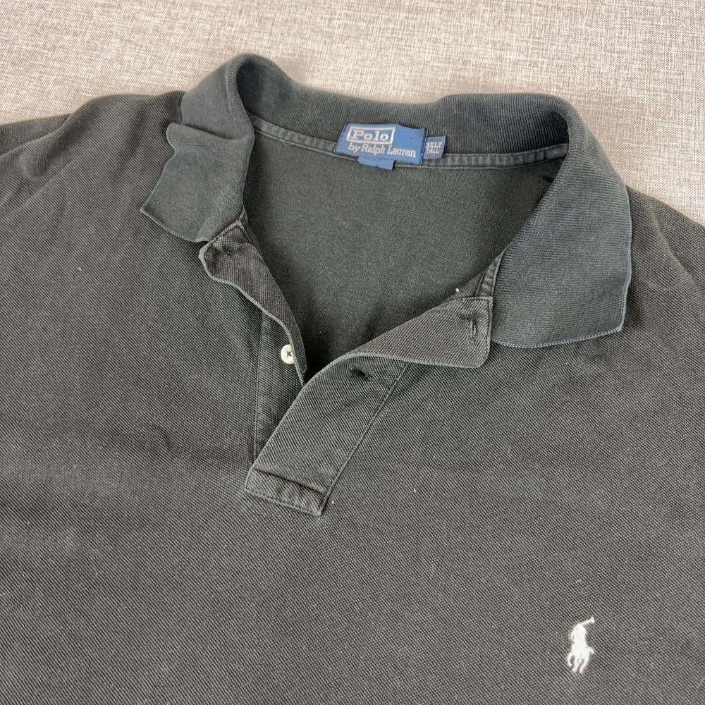 Polo By Ralph Lauren Polo Shirt Mens 3XLT Black Cotton Classic Short Sleeve